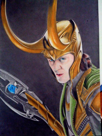 Desenho Realista do Loki